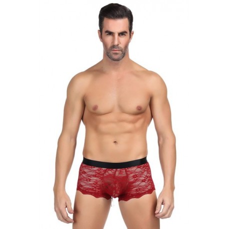 boxer homme dentelle